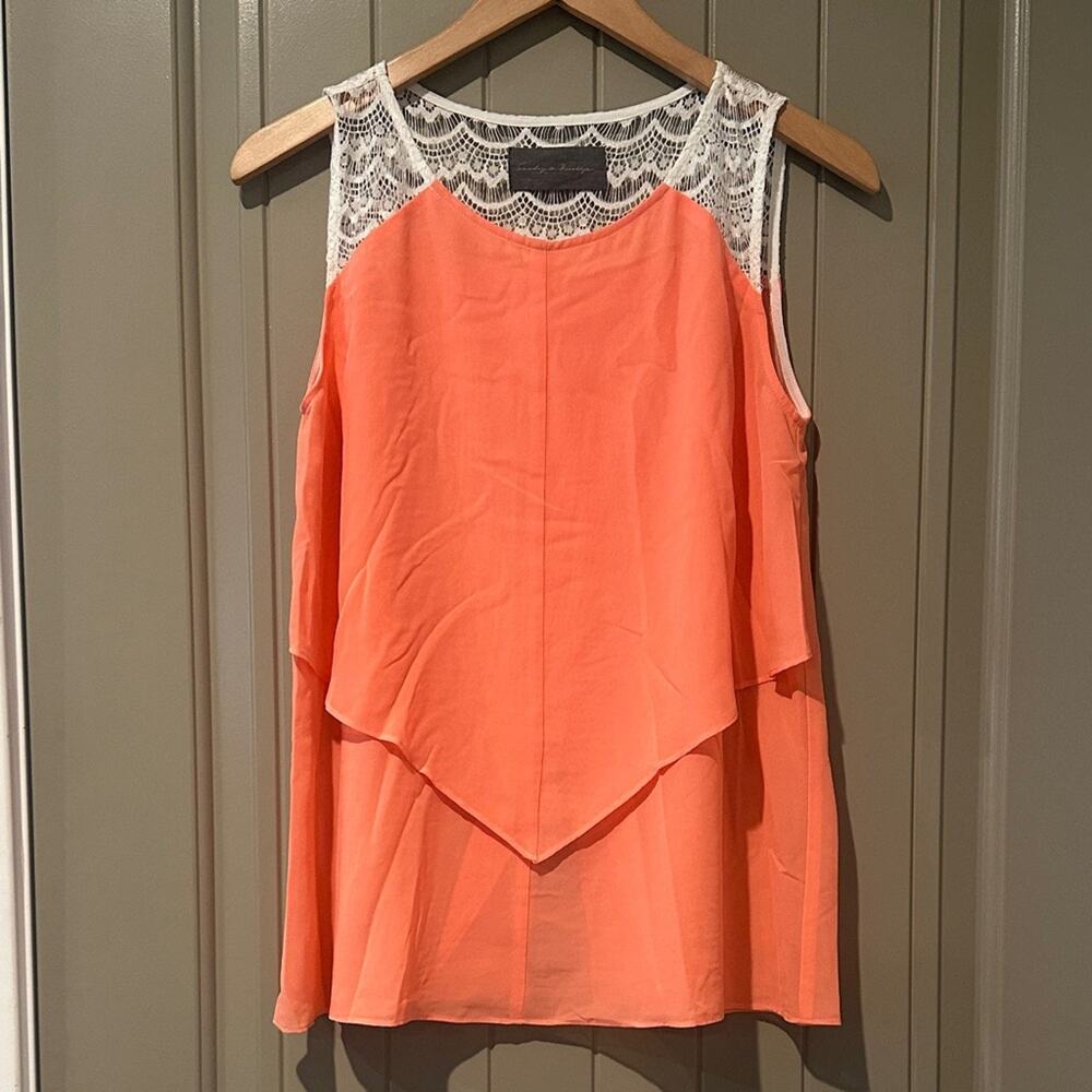 SUNDAY IN BROOKLYN Coral Top